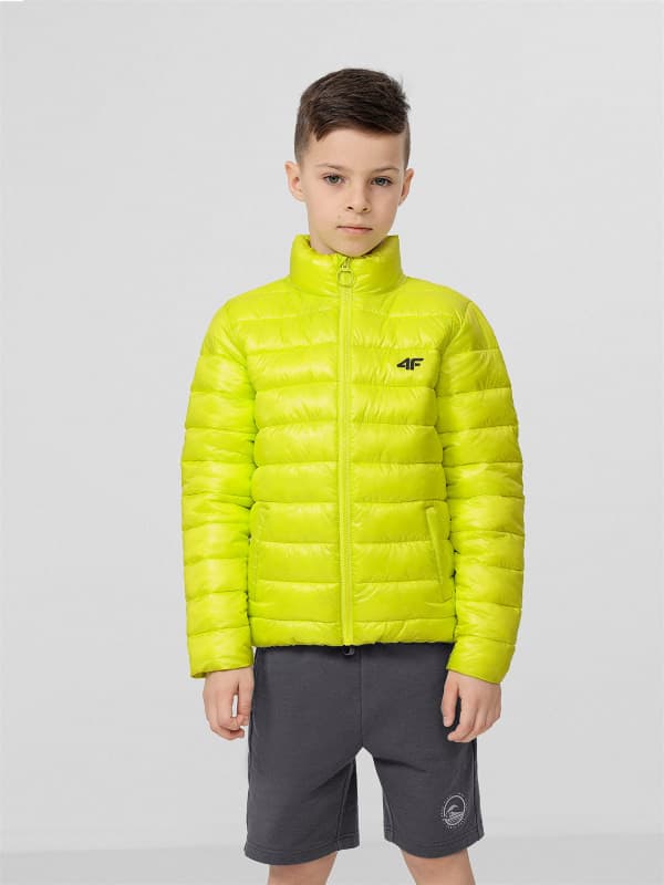 4F HJL22-JKUMP001 CANARY GREEN Dětská bunda EU 164 HJL22-JKUMP001 CANARY GREEN - náhled 3