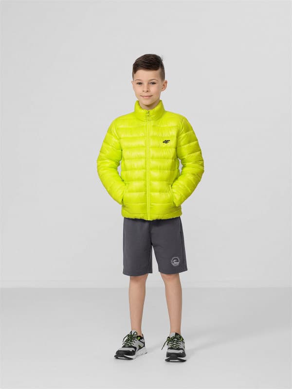 4F HJL22-JKUMP001 CANARY GREEN Dětská bunda EU 164 HJL22-JKUMP001 CANARY GREEN - náhled 4