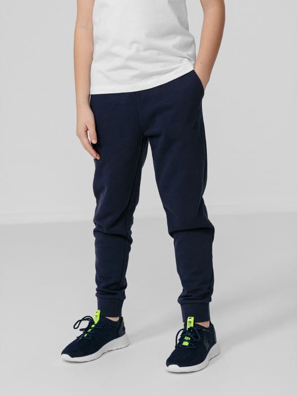 4F HJL22-JSPMD001 NAVY Dětské tepláky EU 122 HJL22-JSPMD001 NAVY - náhled 4
