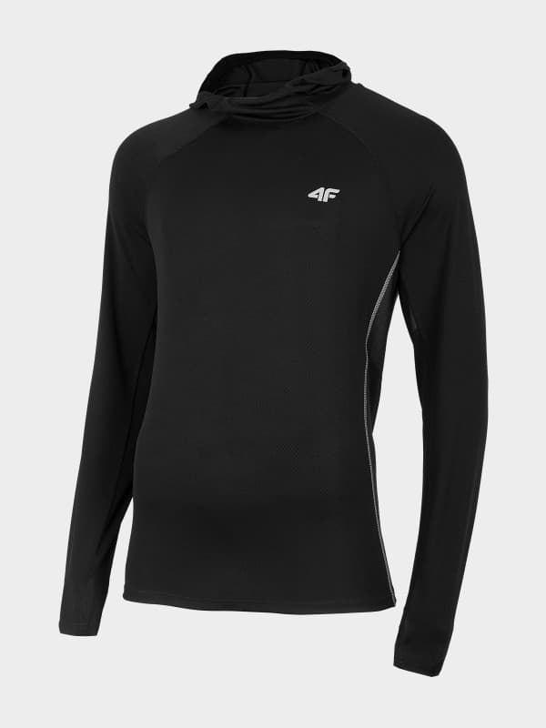 4F H4L22-BLMF013 DEEP BLACK Pánská mikina US M H4L22-BLMF013 DEEP BLACK - náhled 1