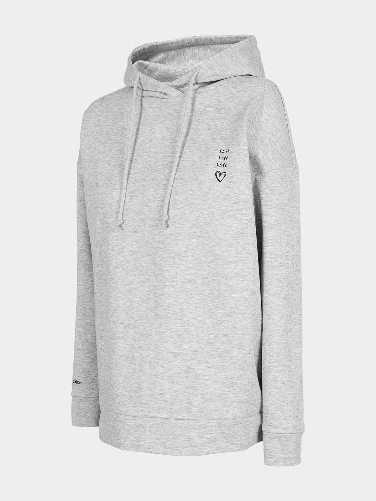 Outhorn HOL22-BLD603 WARM LIGHT GREY MELANGE Dámská mikina US S HOL22-BLD603 LIGHT GREY MEL - náhled 1