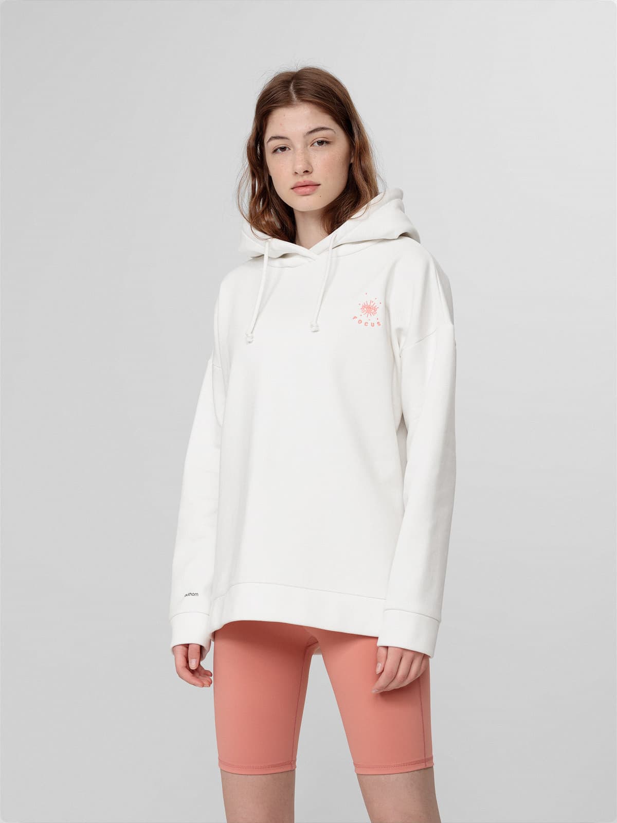 Outhorn HOL22-BLD603A OFF WHITE Dámská mikina US L HOL22-BLD603A OFF WHITE - náhled 3
