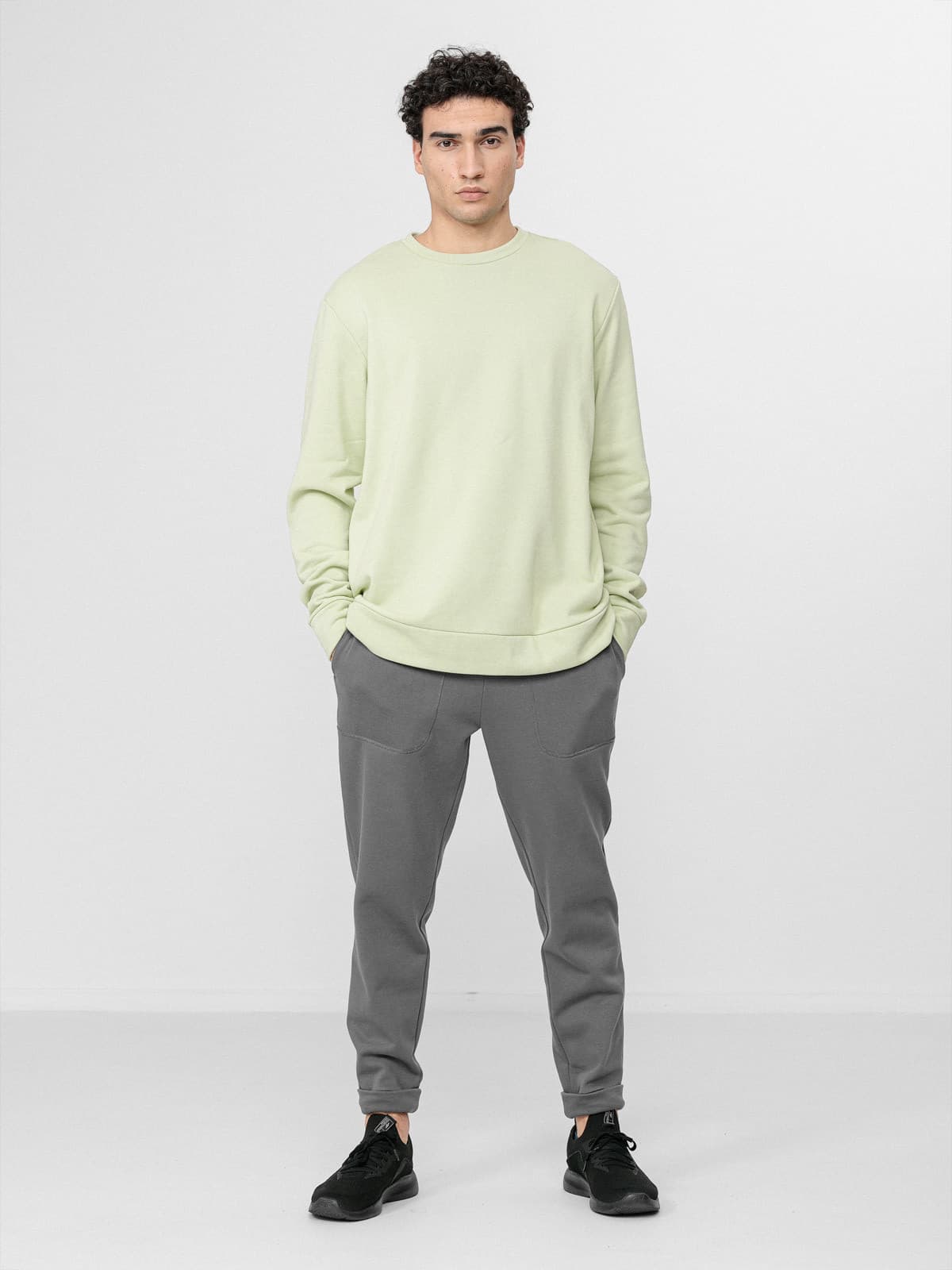 Outhorn HOL22-BLM606 LIGHT GREEN Pánská mikina US M HOL22-BLM606 LIGHT GREEN - náhled 5