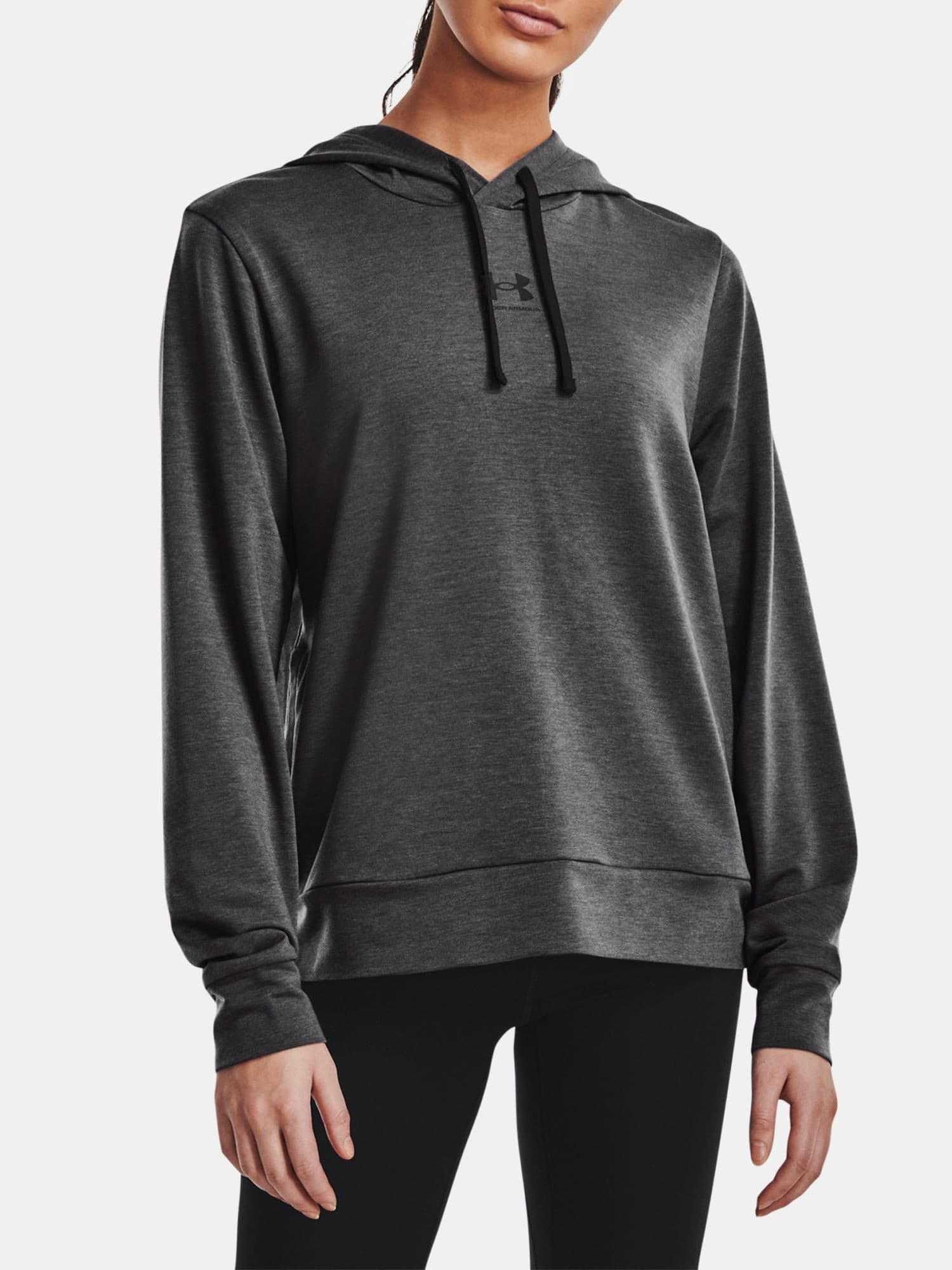 Under Armour Rival Terry Hoodie Dámská mikina US L 1369855-010 - náhled 1