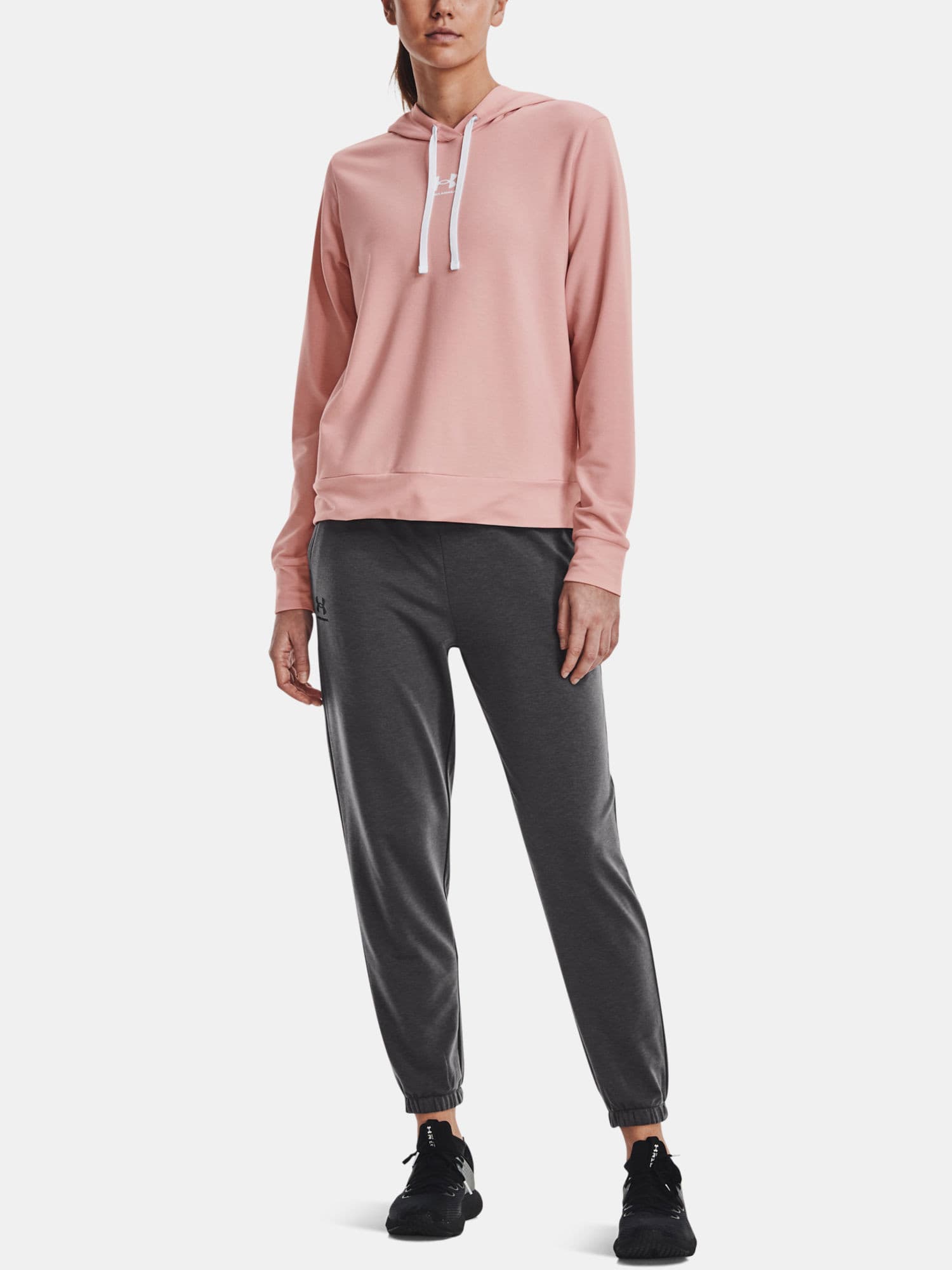 Under Armour Rival Terry Hoodie Dámská mikina US L 1369855-676 - náhled 3