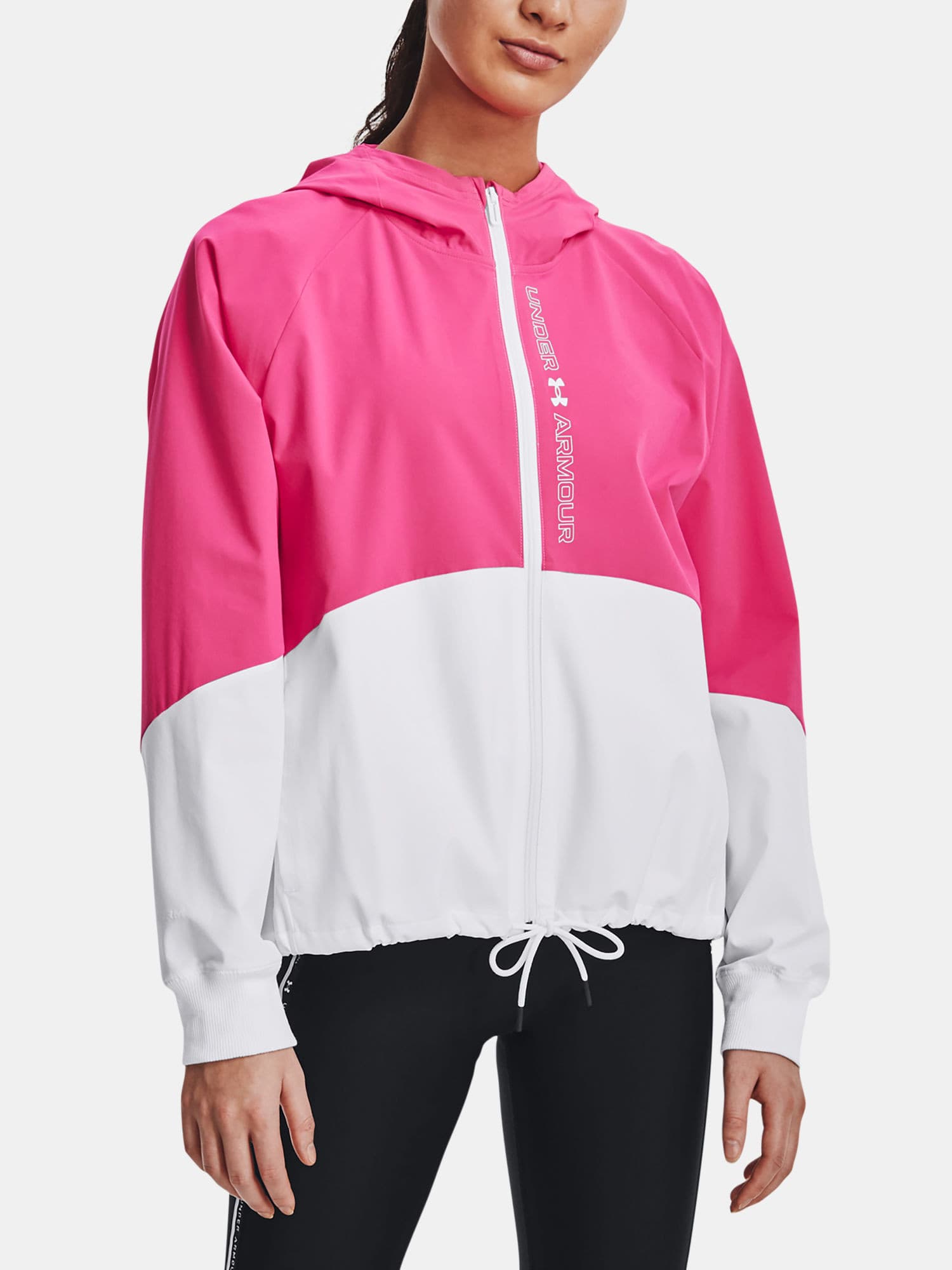 Under Armour Woven FZ Jacket Dámská bunda US M 1369889-695 - náhled 3