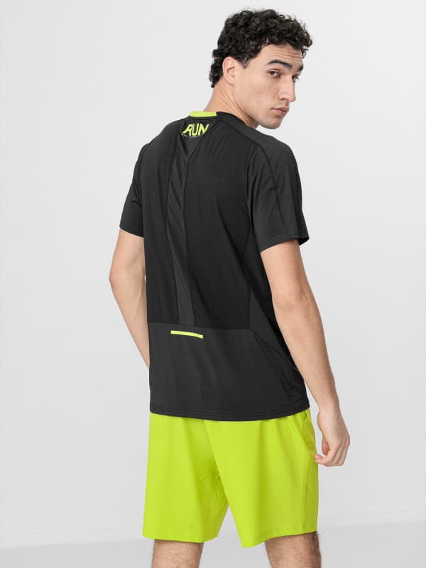 4F H4L22-TSMF011 DEEP BLACK Pánské tričko US M H4L22-TSMF011 DEEP BLACK - náhled 4