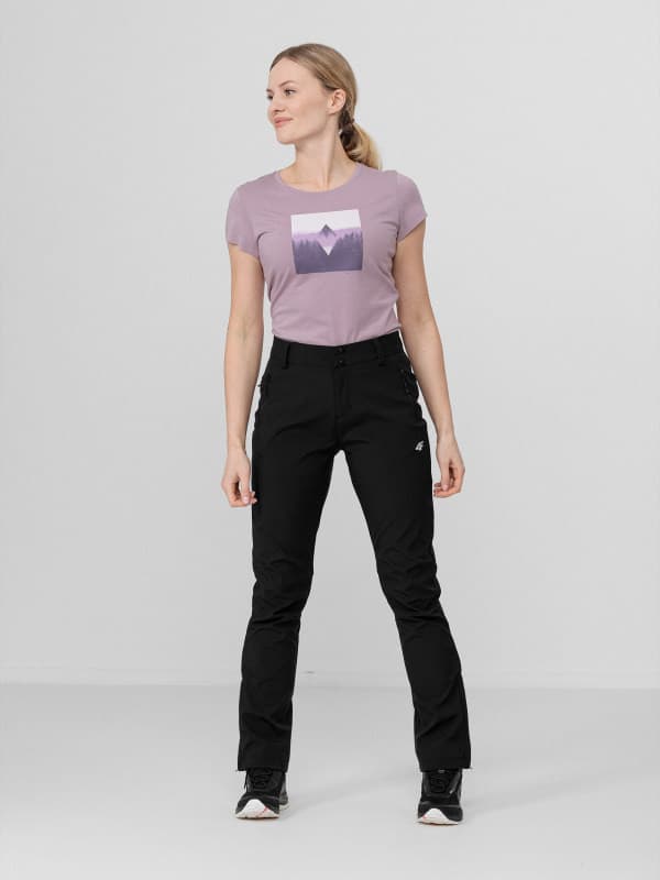 4F H4L22-TSD061 LIGHT VIOLET Dámské tričko US L H4L22-TSD061 LIGHT VIOLET - náhled 4