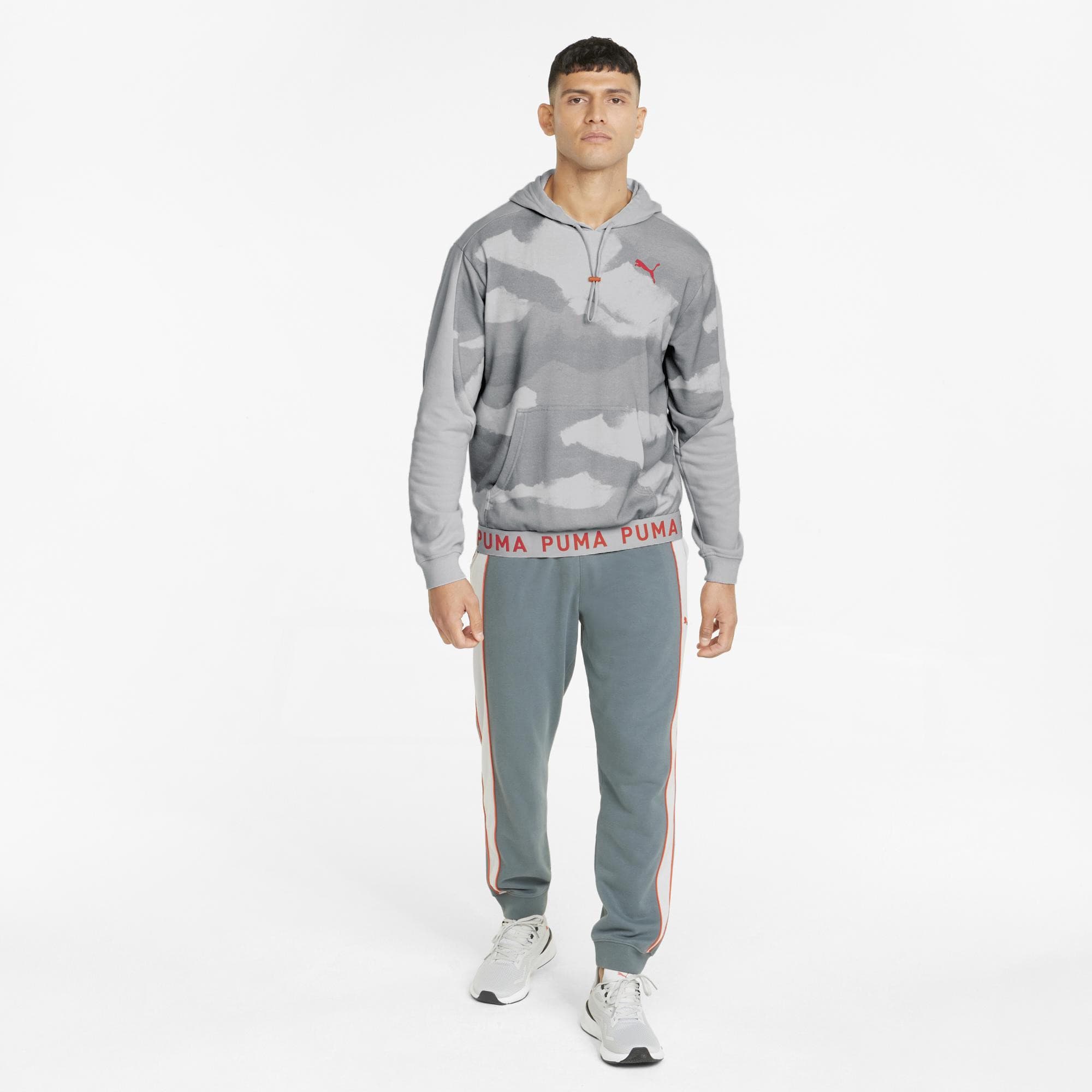 Puma TRAIN AOP HOODIE Pánská mikina US L 521546-19 - náhled 3