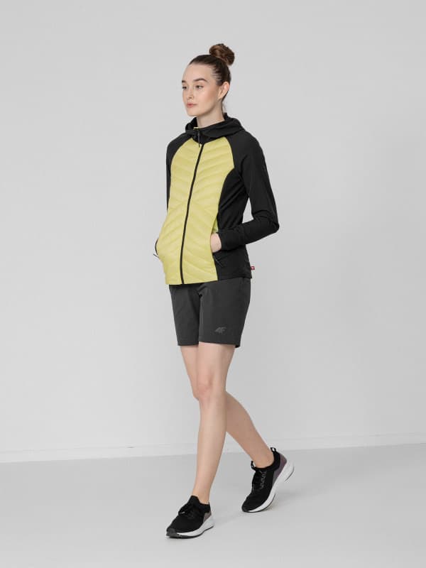 4F H4L22-KUDH060 LIGHT LEMON Dámská bunda US XL H4L22-KUDH060 LIGHT LEMON - náhled 4