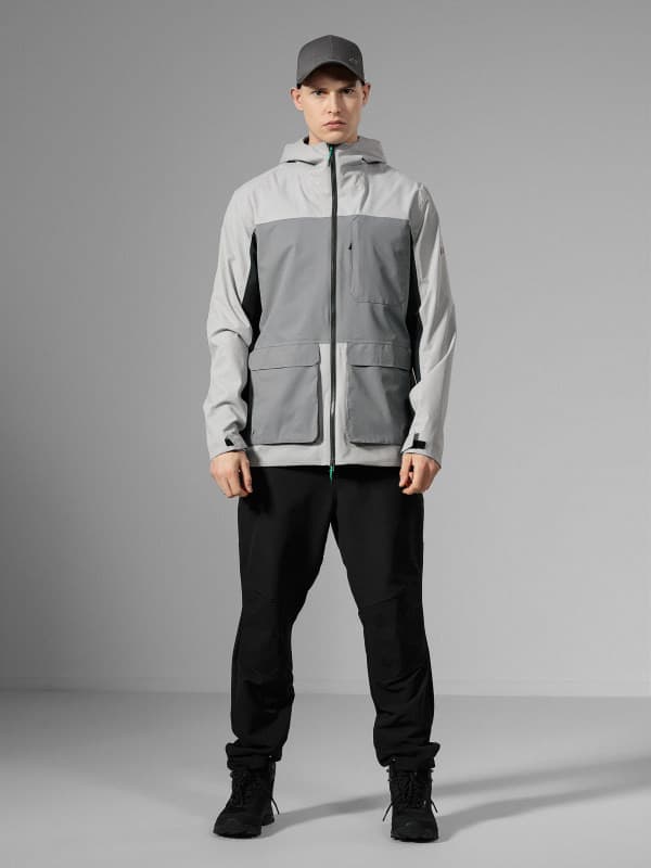 4F H4L22-KUM060 GREY Pánská bunda US 3XL H4L22-KUM060 GREY - náhled 4