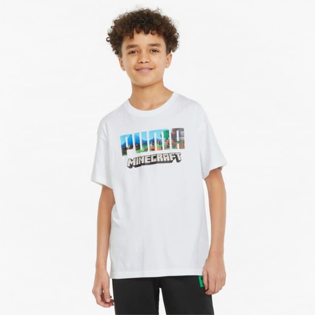 Puma PUMA x MINECRAFT Relaxed Tee Kids Dětské tričko EU 110 533434-02 - náhled 4