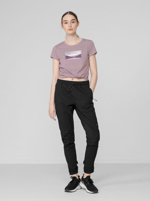 4F H4L22-TSD063 LIGHT VIOLET Dámské tričko US S H4L22-TSD063 LIGHT VIOLET - náhled 4