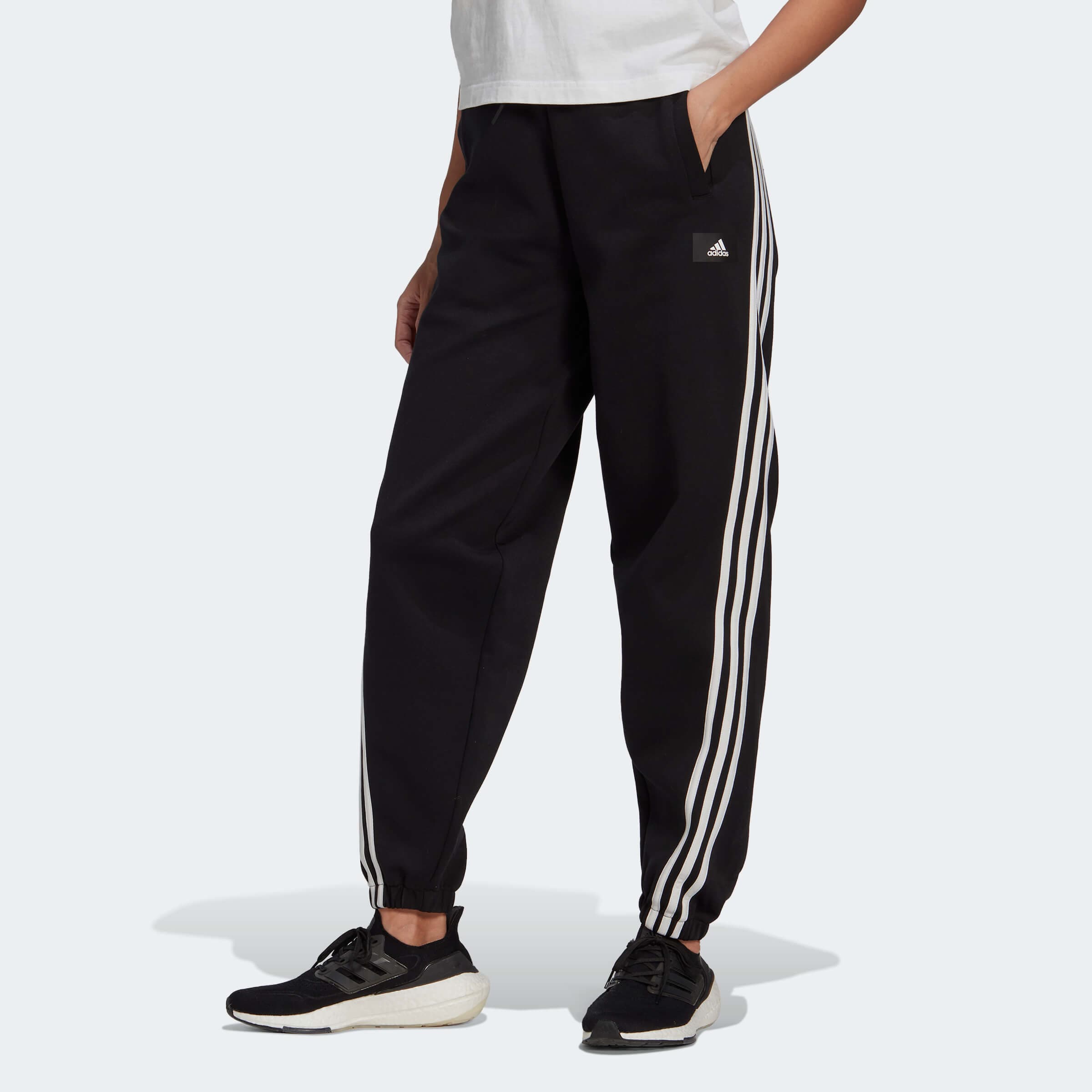 adidas Performance W FI 3S PANT Dámské tepláky US L HC6370 - náhled 2
