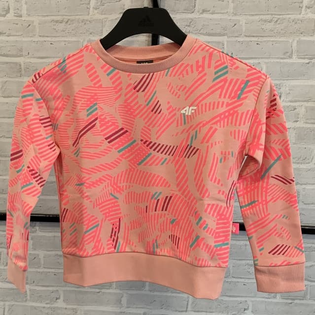 4F HJL21-JBLD003 LIGHT PINK Dětská mikina EU 128 HJL21-JBLD003 LIGHT PINK