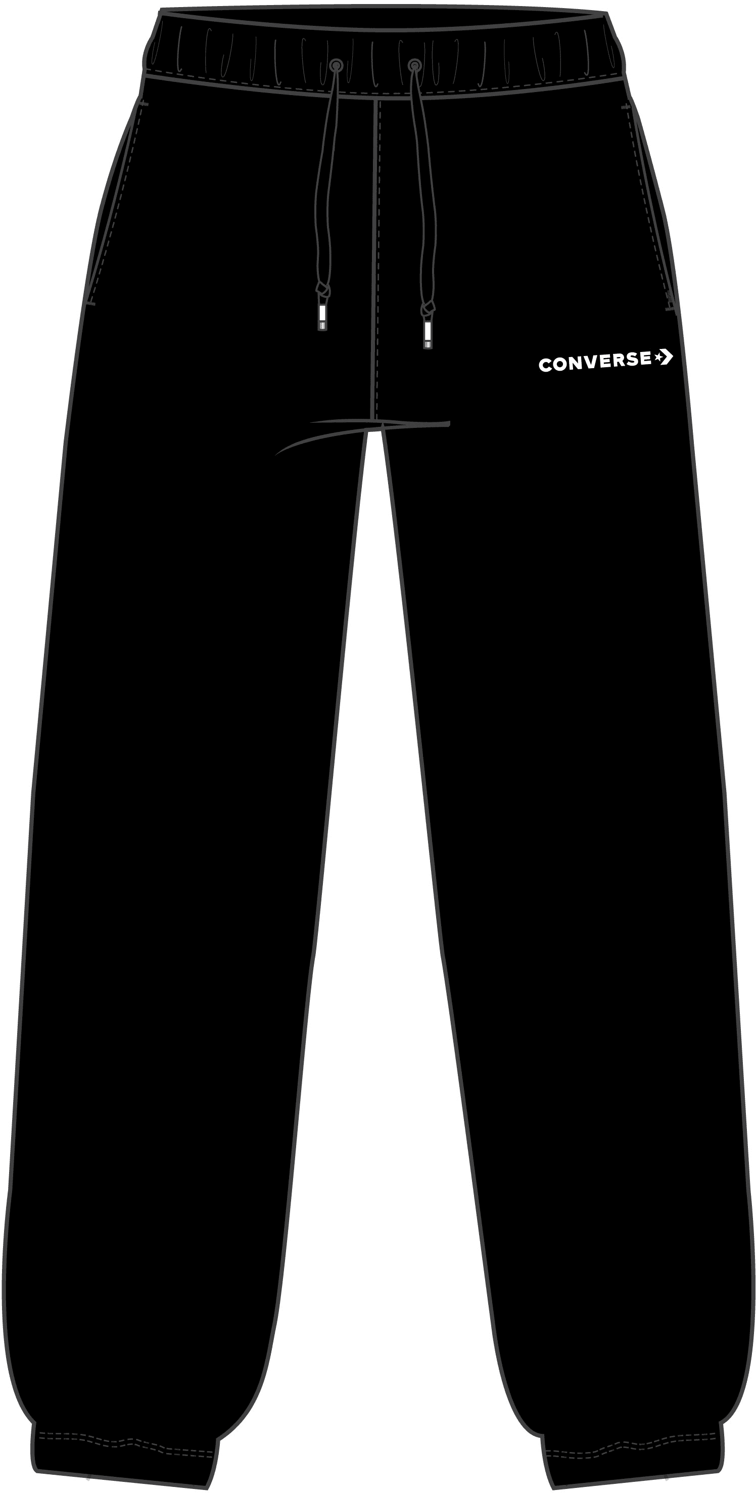 converse WORDMARK FLEECE JOGGER Dámské tepláky US L 10023718-A01