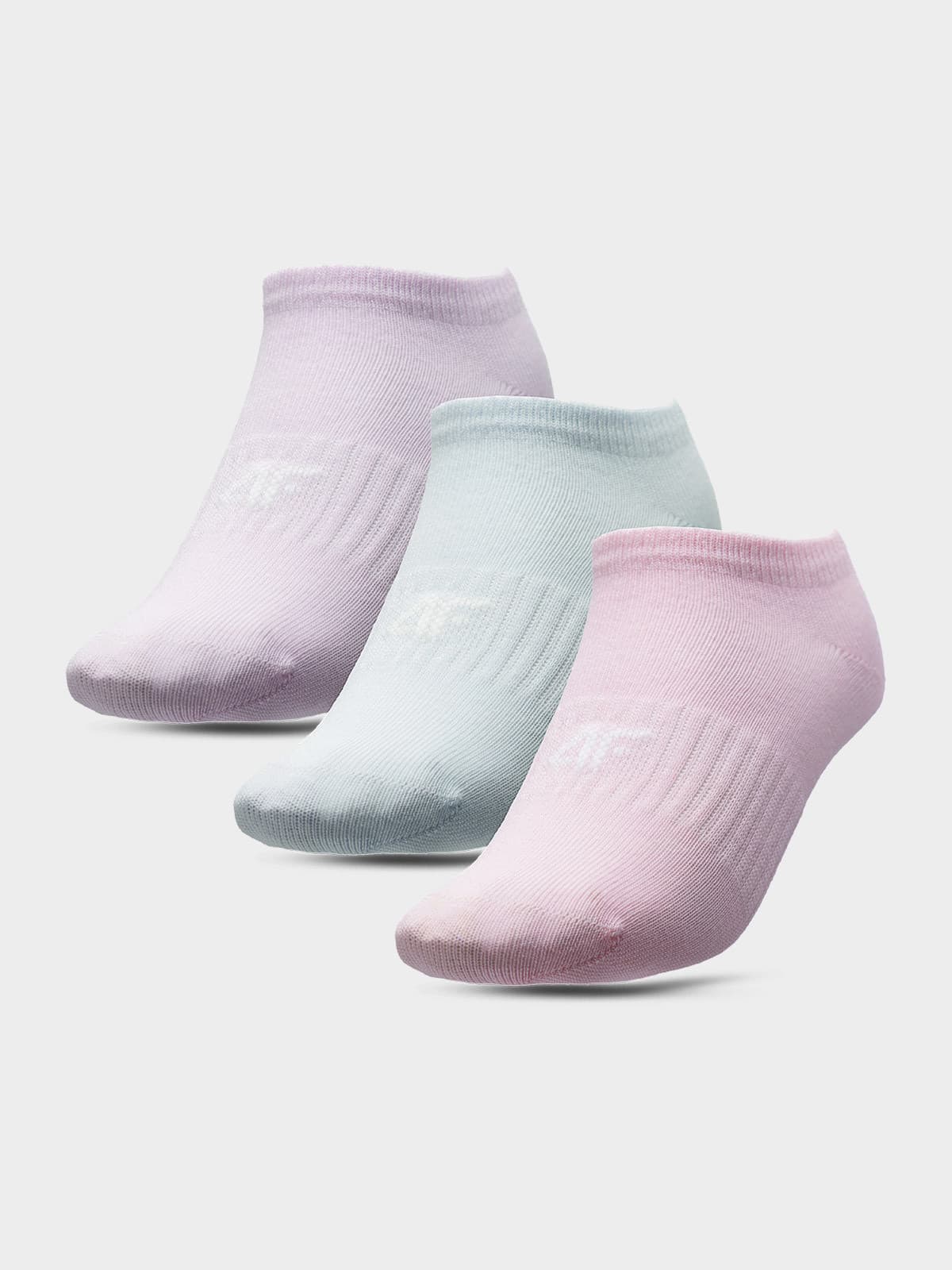 4F HJL22-JSOD001 LIGHT PINK+MINT+LIGHT VIOLET Ponožky EU