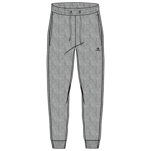converse GO-TO EMBROIDERED STAR CHEVRON BRUSHED BACK FLEECE SWEATPANT Unisex tepláky US 2XS 10024521-A05 - náhled 4