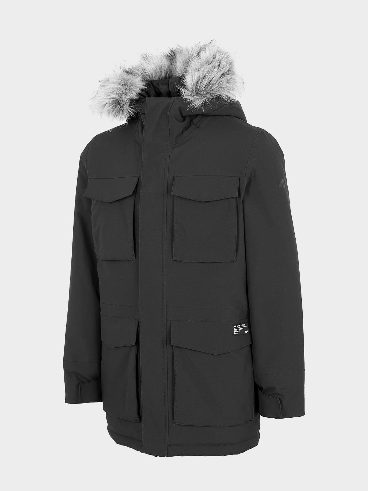 4F HJZ22-JKUM001 DEEP BLACK Dětská bunda EU 122 HJZ22-JKUM001 DEEP BLACK - náhled 1