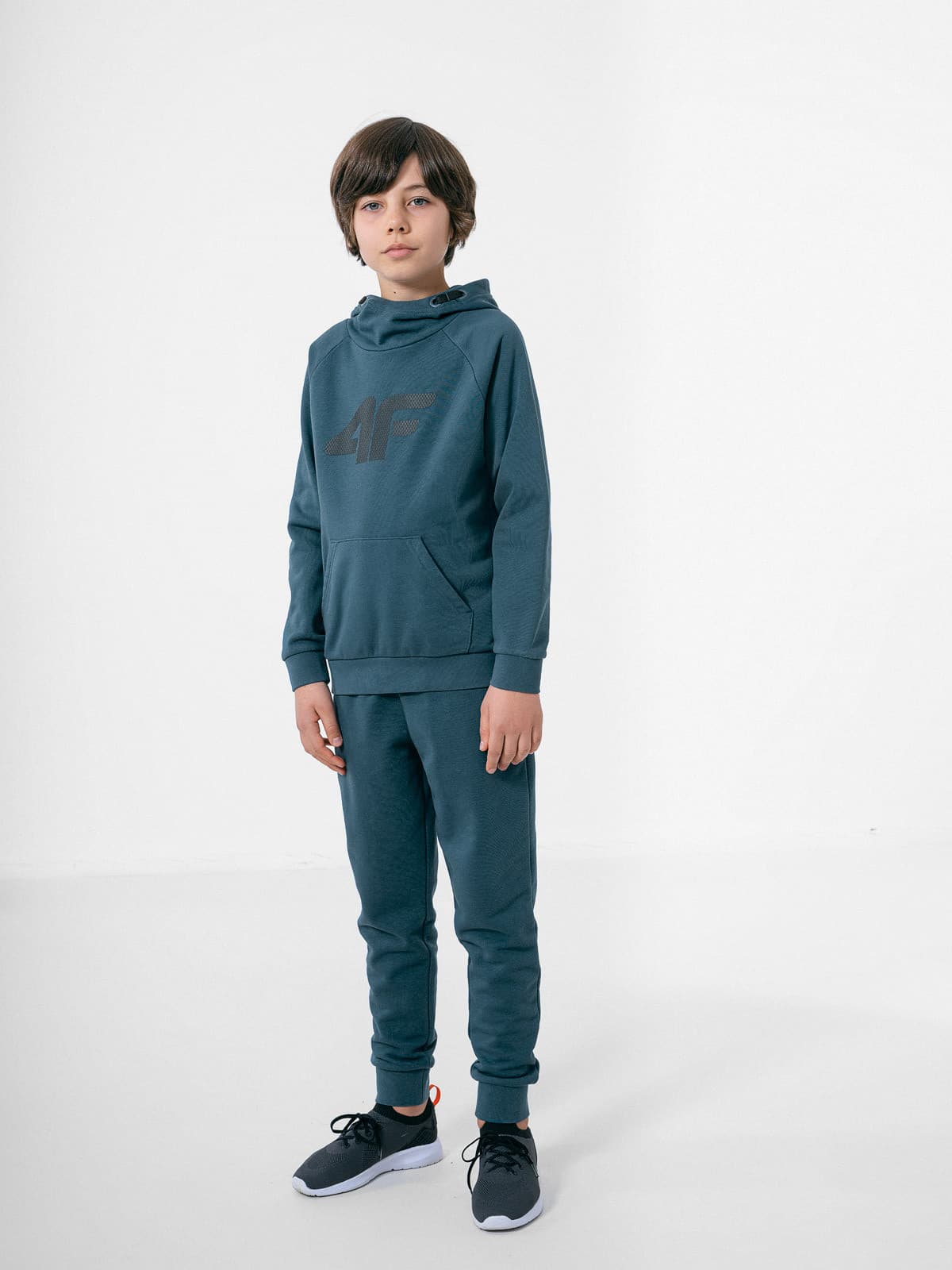 4F HJZ22-JBLM002 DENIM Dětská mikina EU 122 HJZ22-JBLM002 DENIM - náhled 4