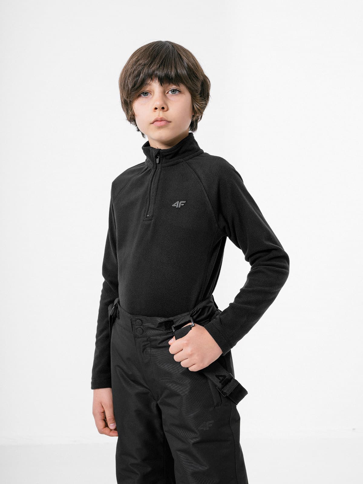 4F HJZ22-JBIMP001 DEEP BLACK Dětské termo tričko EU 122/128 HJZ22-JBIMP001 DEEP BLACK - náhled 4
