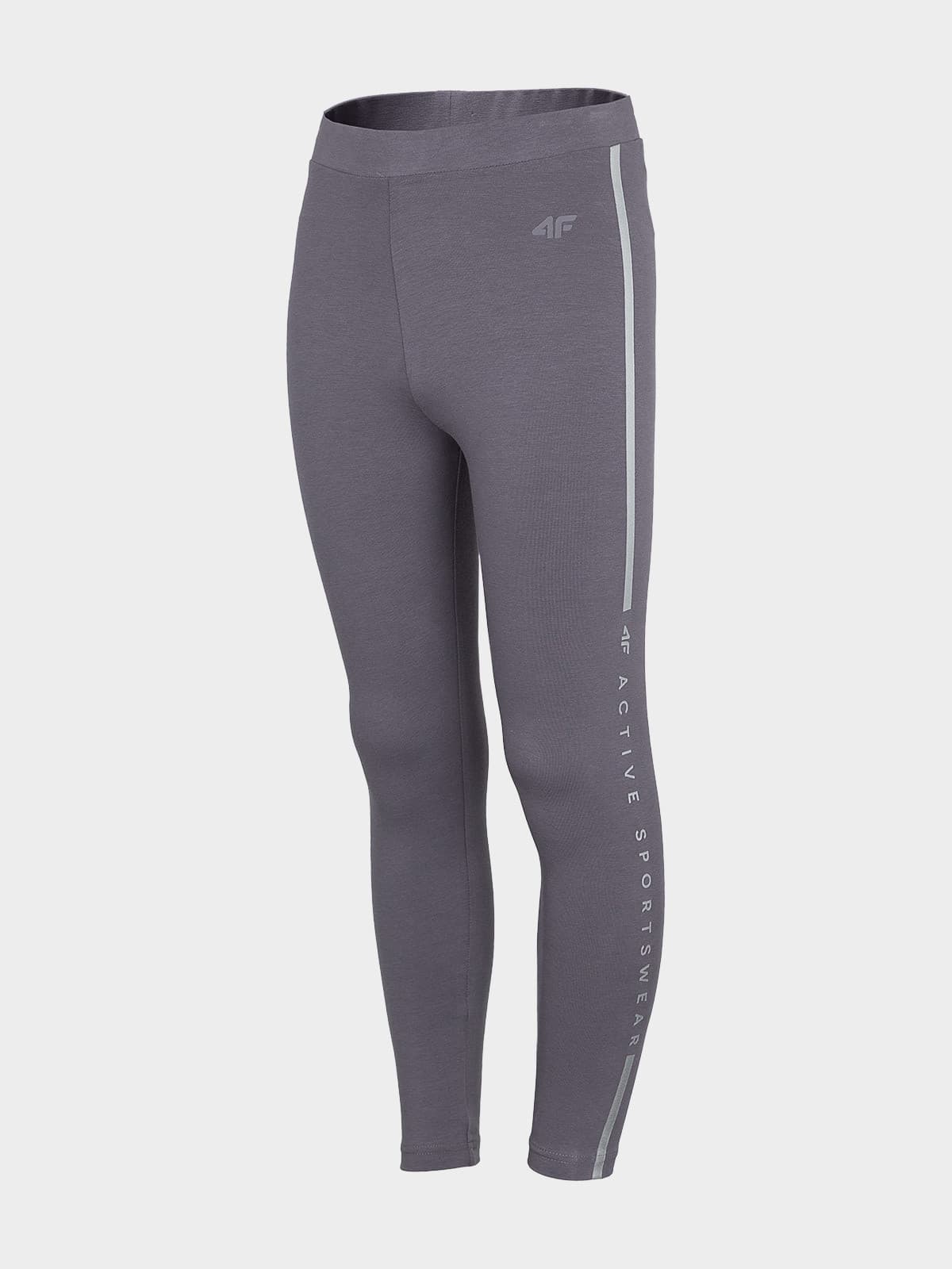 4F HJZ22-JLEG002 DARK GREY Dětské legíny EU 122 HJZ22-JLEG002 DARK GREY - náhled 1