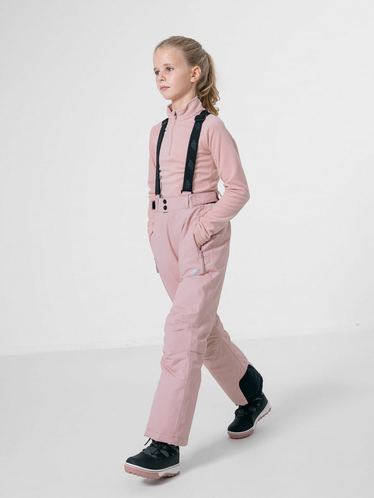 4F HJZ22-JBIDP001 LIGHT PINK Dětské fleecové tričko EU 122/128 HJZ22-JBIDP001 LIGHT PINK - náhled 3