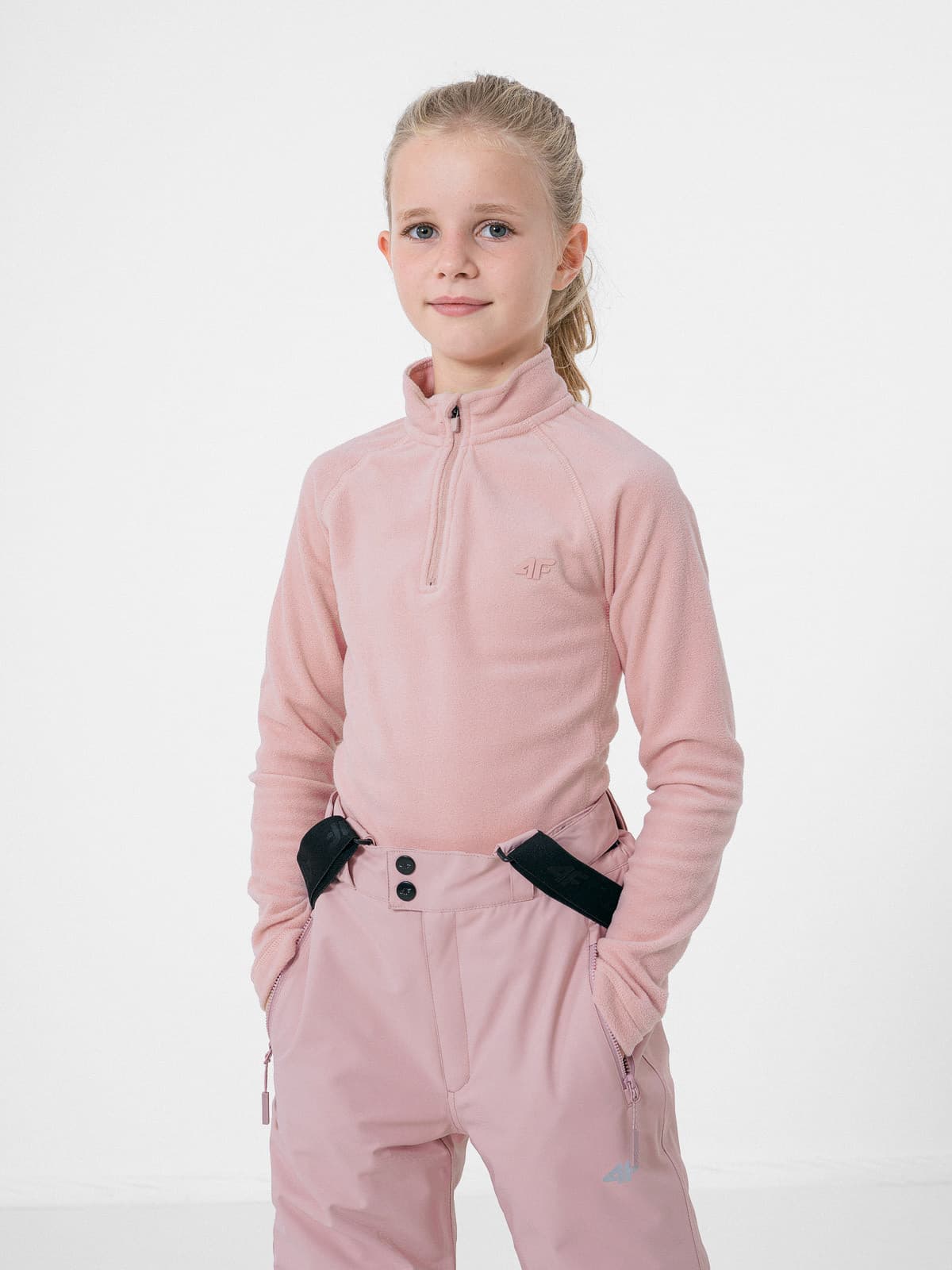 4F HJZ22-JBIDP001 LIGHT PINK Dětské fleecové tričko EU 122/128 HJZ22-JBIDP001 LIGHT PINK - náhled 4