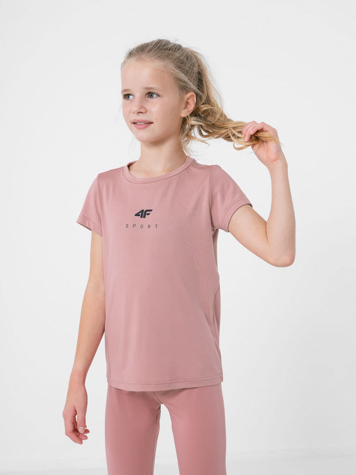4F HJZ22-JTSDF001 DARK PINK Dětské tričko EU 146/152 HJZ22-JTSDF001 DARK PINK - náhled 3