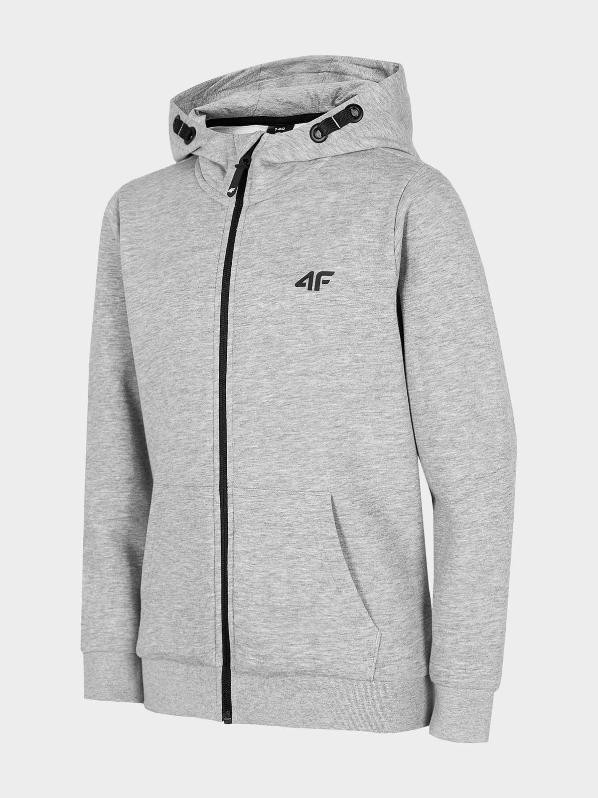 4F HJZ22-JBLM001 COLD LIGHT GREY MELANGE Dětská mikina EU 122 HJZ22-JBLM001 CO LIG GREY ME - náhled 1