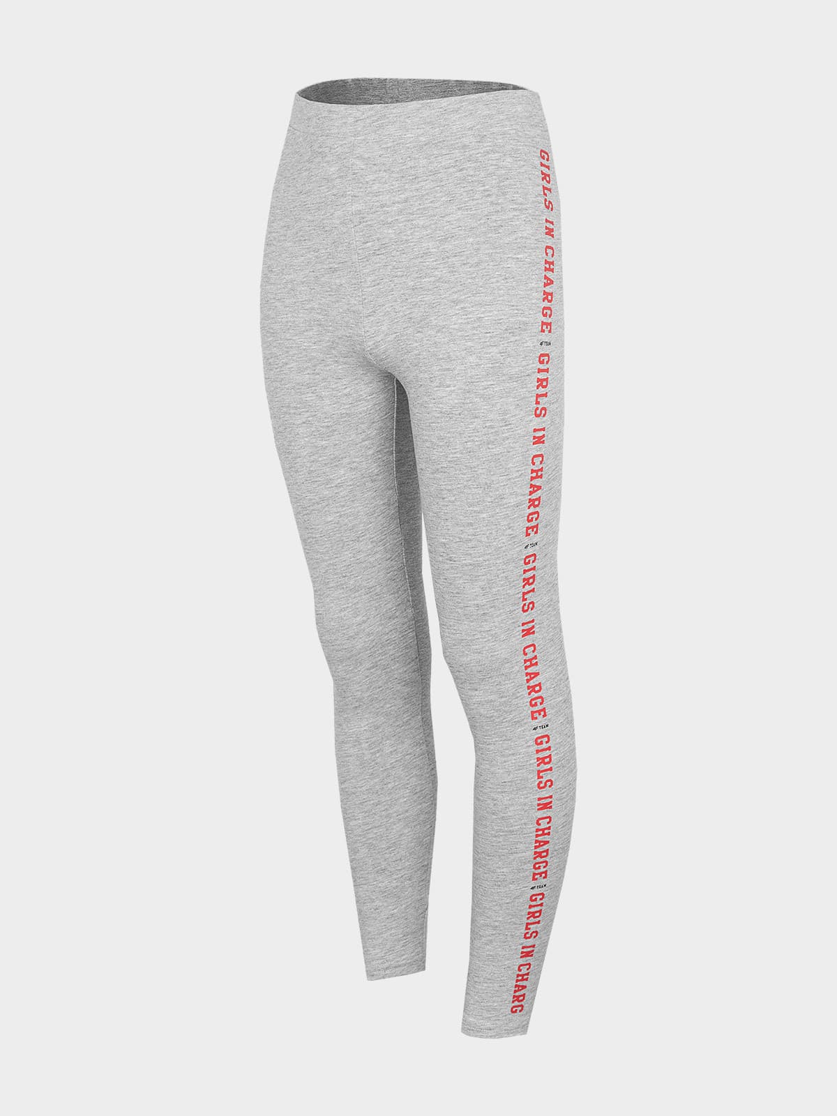 4F HJZ22-JLEG003 COLD LIGHT GREY MELANGE Dětské legíny EU 122 HJZ22-JLEG003 COLD LI GREY M - náhled 1