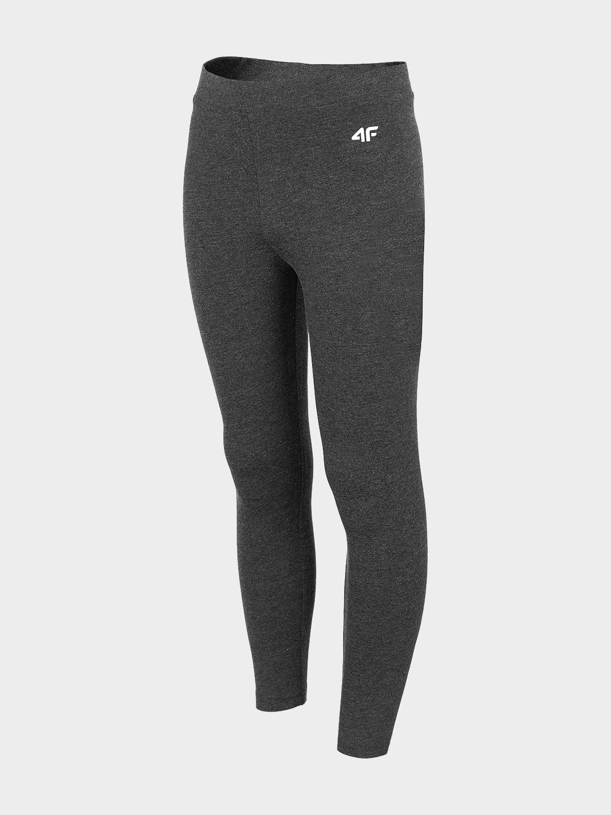 4F HJZ22-JLEG001 MIDDLE GREY MELANGE Dětské legíny EU 122 HJZ22-JLEG001 MIDDLE GREY M - náhled 1