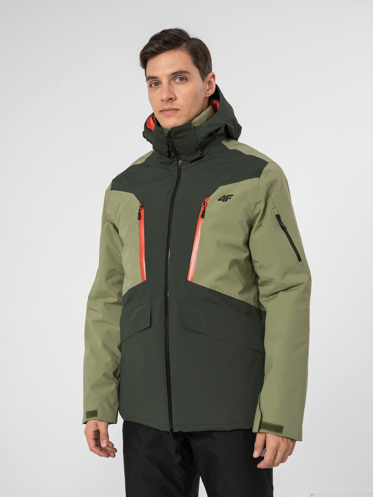 4F H4Z22-KUMN008 DARK GREEN Pánská lyžařská bunda US M H4Z22-KUMN008 DARK GREEN - náhled 3