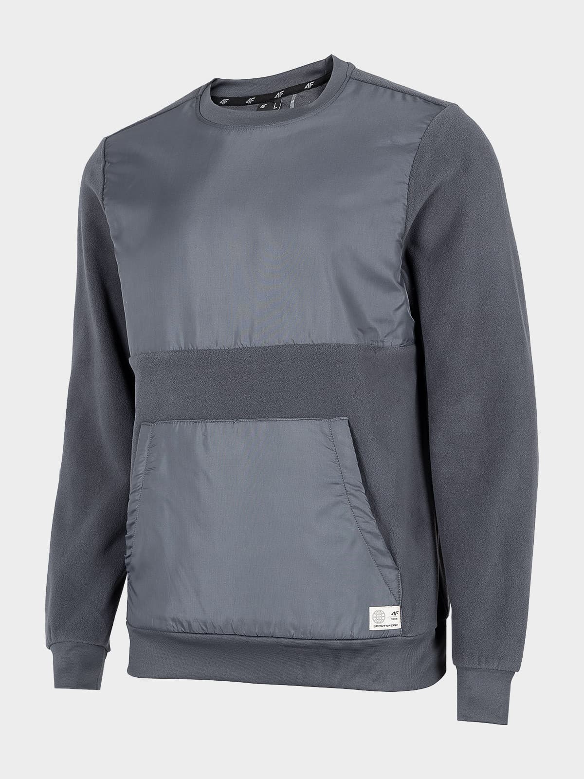 4F H4Z22-BLM010 ANTHRACITE Pánská mikina US 3XL H4Z22-BLM010 ANTHRACITE - náhled 1