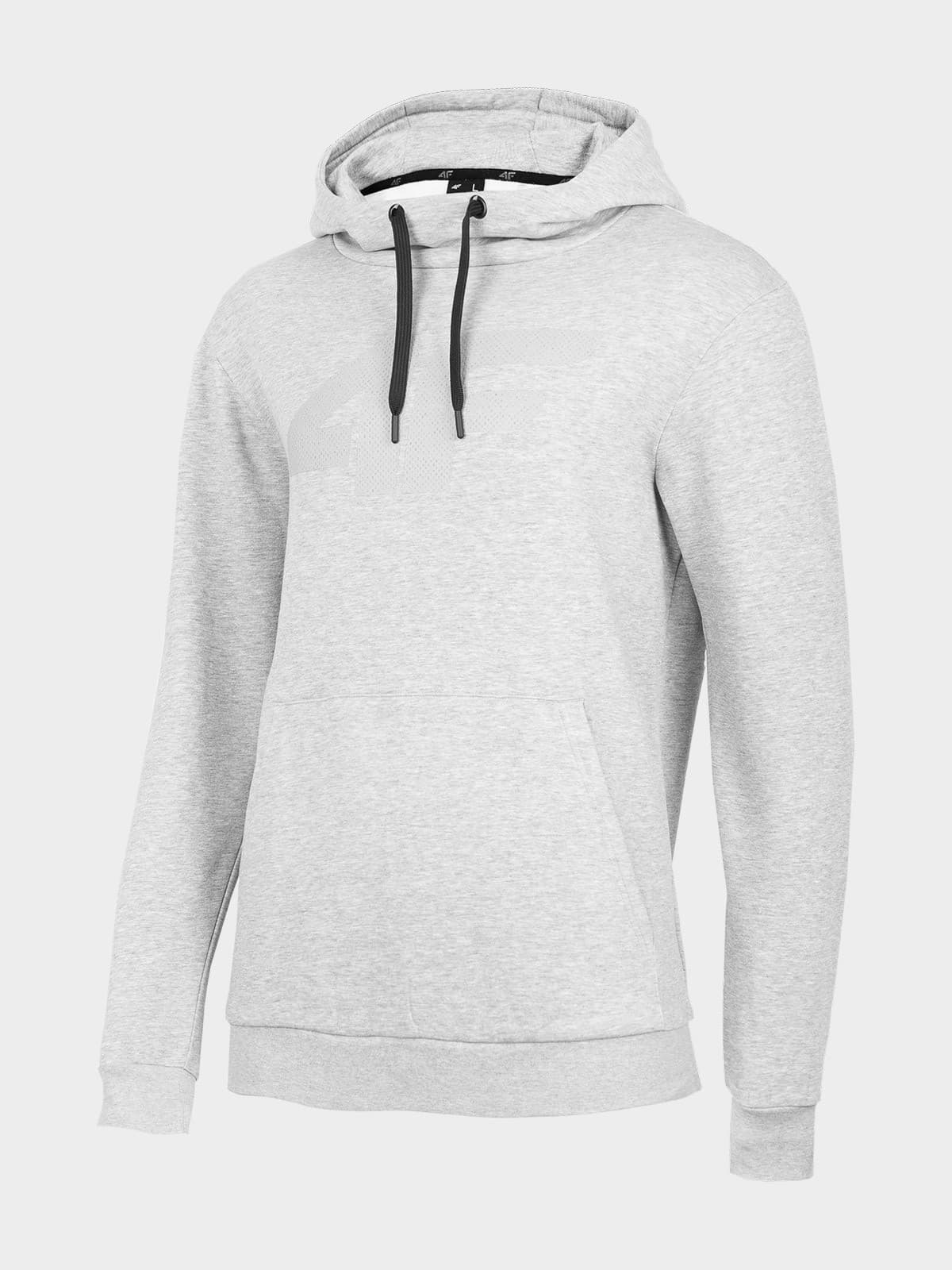 4F H4Z22-BLM352 COLD LIGHT GREY MELANGE Pánská mikina US L H4Z22-BLM352 COLD L GREY M - náhled 1
