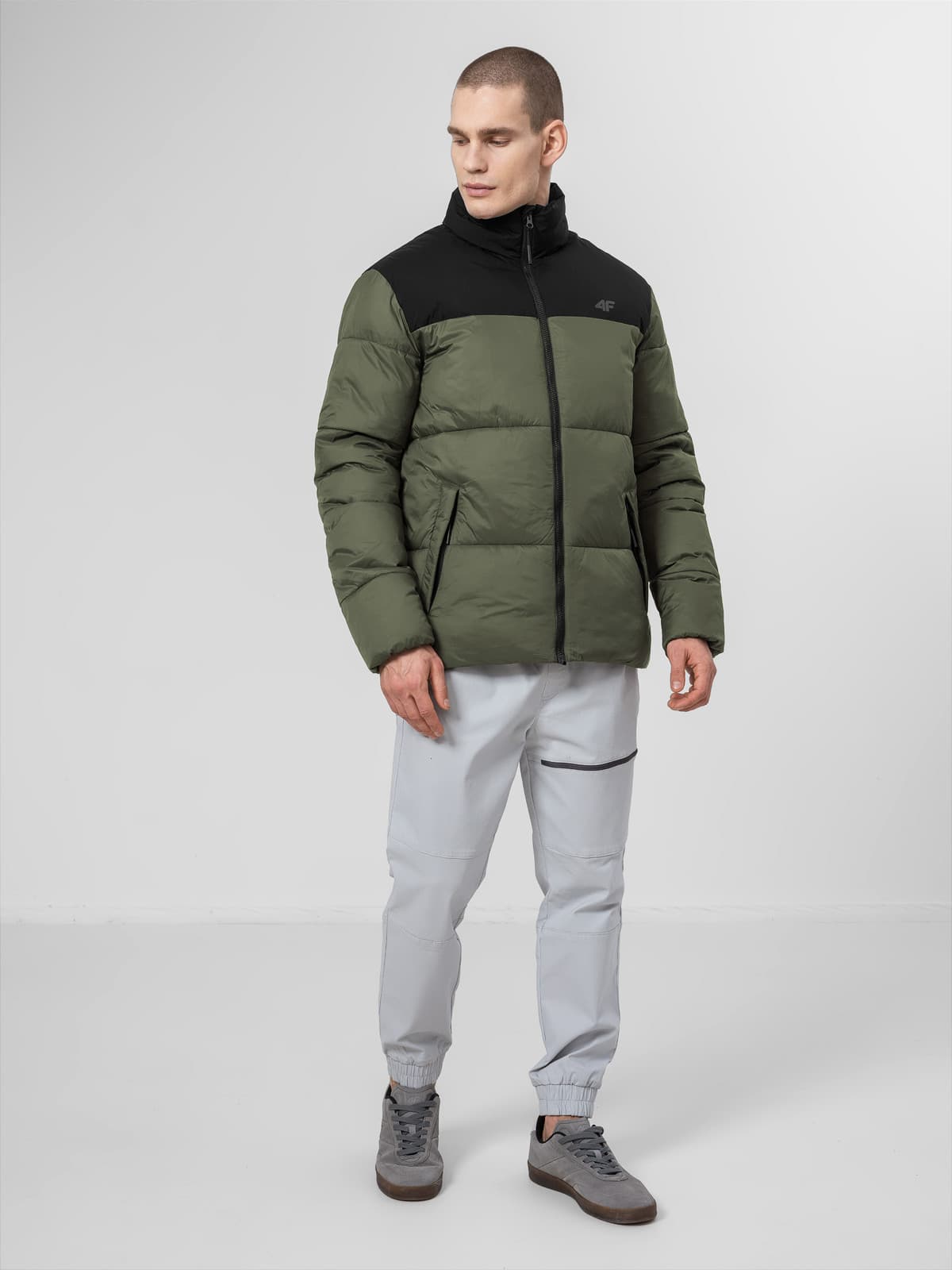 4F H4Z22-KUMP005 KHAKI Pánská zimní bunda US XL H4Z22-KUMP005 KHAKI - náhled 4