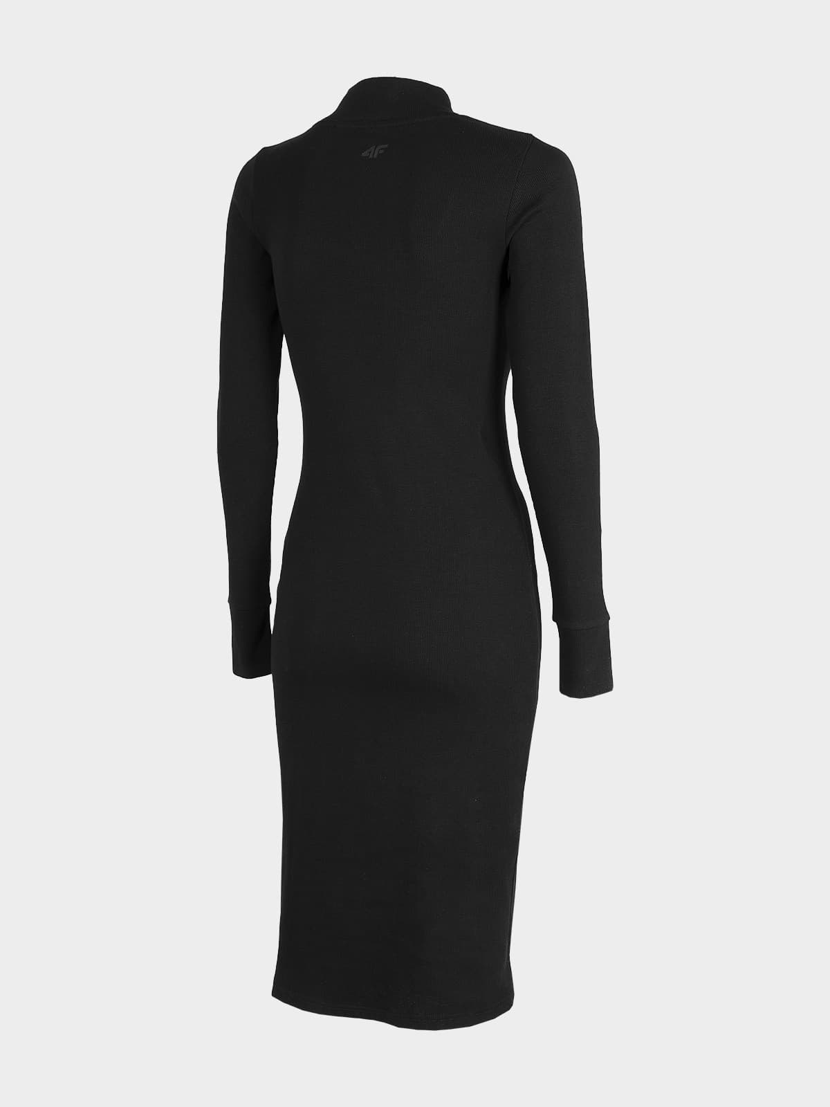 4F H4Z22-SUDD012 DEEP BLACK Dámské šaty US S H4Z22-SUDD012 DEEP BLACK - náhled 2