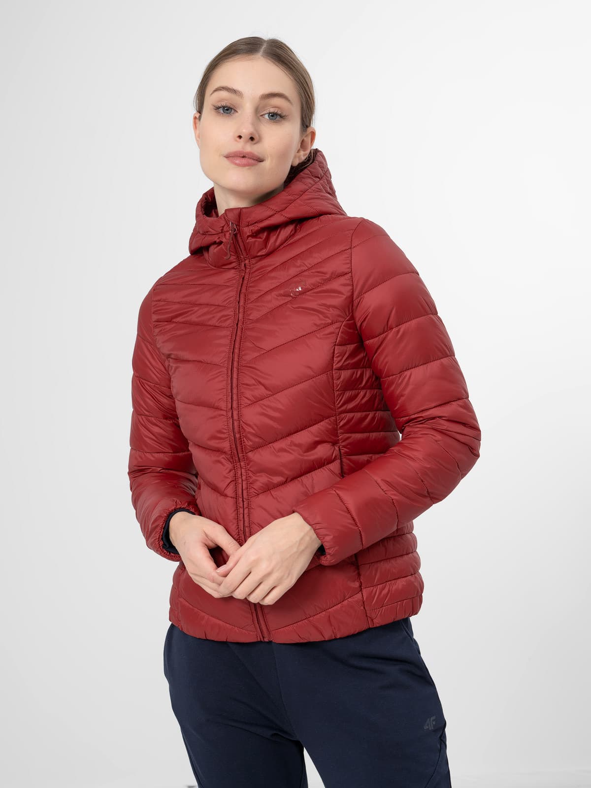 4F H4Z22-KUDP003 DARK RED Dámská bunda US S H4Z22-KUDP003 DARK RED - náhled 4