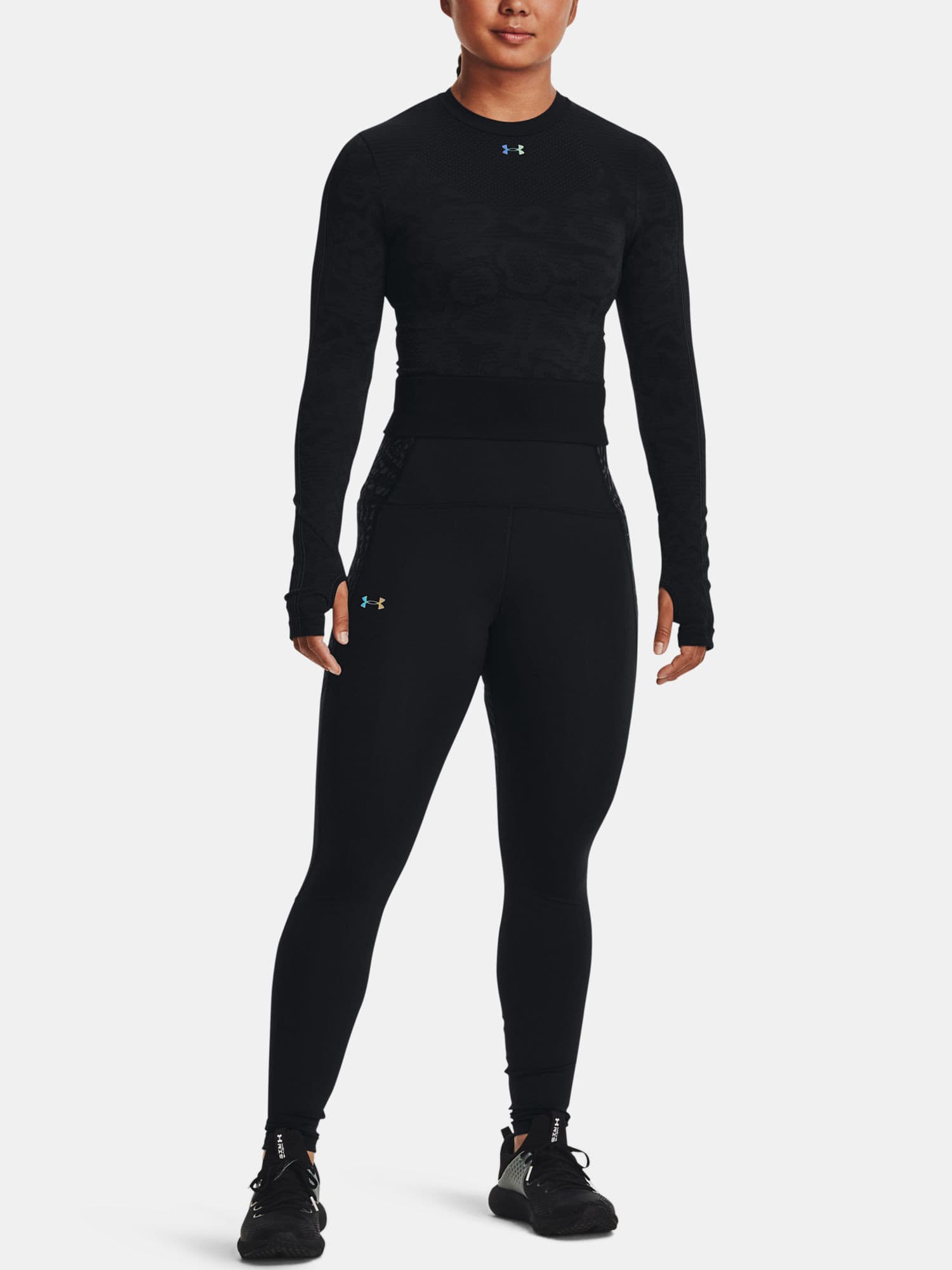 Under Armour UA Rush Legging 6M Novelty Dámské legíny US L 1370054-001 - náhled 5