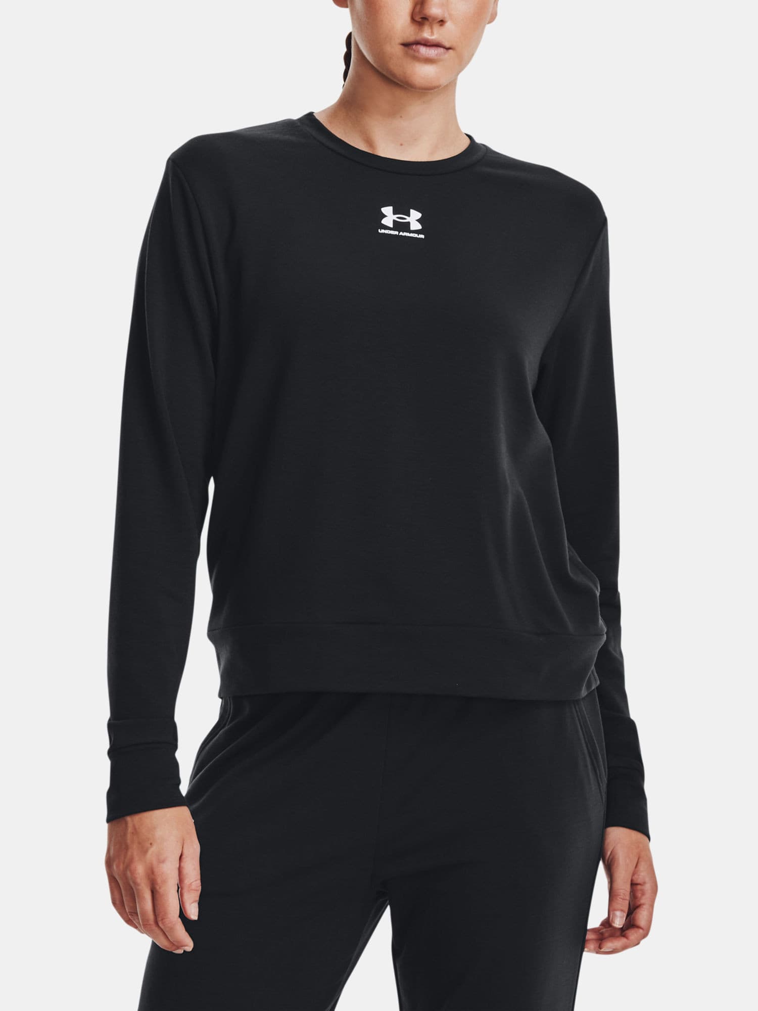Under Armour Rival Terry Crew Dámská mikina US L 1369856-001 - náhled 3
