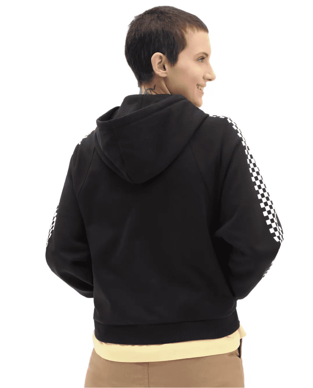 Vans FUNNIEST TIMES LS ZIP HOODIE Dámská mikina US L VN0A7RN6BLK1 - náhled 4