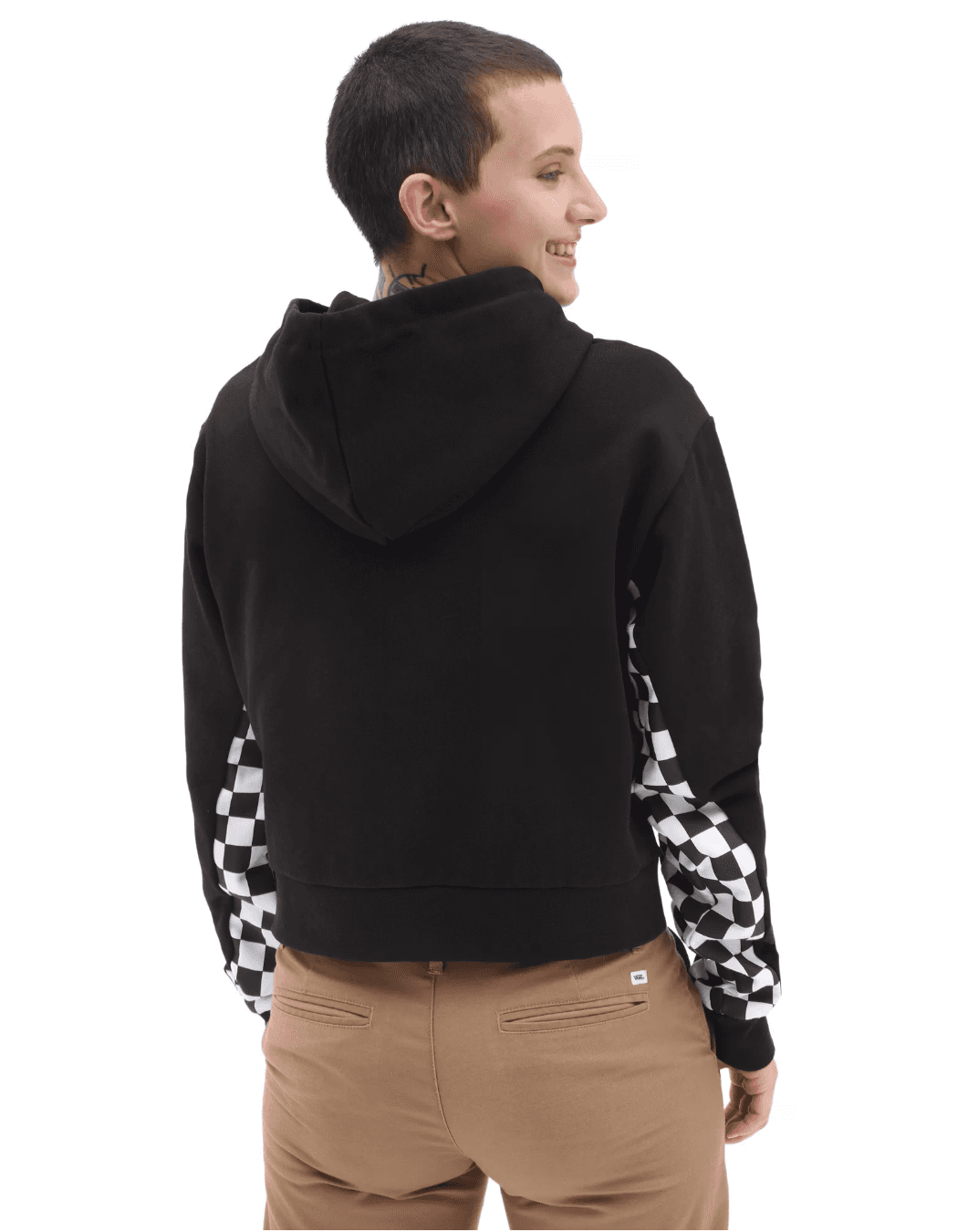 Vans BOOM BOOM CHECK IT HOODIE Dámská mikina US XL VN00045DBLK1 - náhled 4