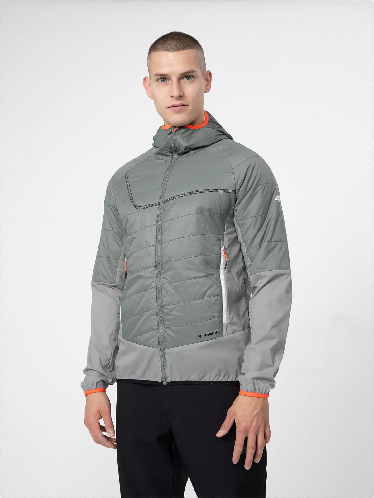 4F 4FSS23TDJAM101 MIDDLE GREY Pánská bunda US 3XL 4FSS23TDJAM101 MIDDLE GREY