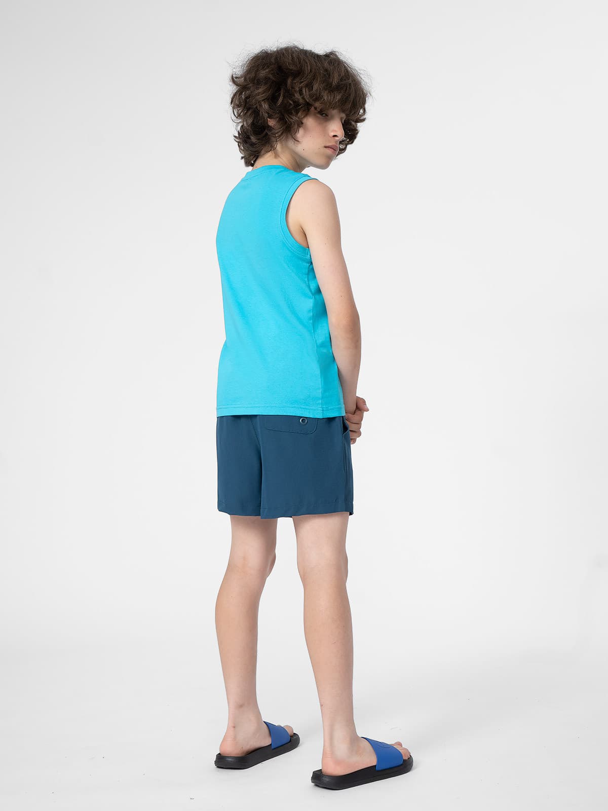 4F 4FJSS23UBDSM018 DENIM Dětské koupací kraťasy EU 122/128 4FJSS23UBDSM018 DENIM - náhled 3