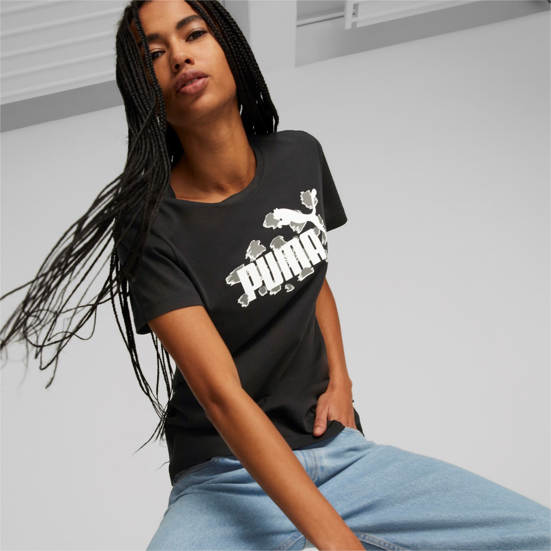 Puma ESS+ ANIMAL Tee Dámské tričko US S 673687-01 - náhled 3