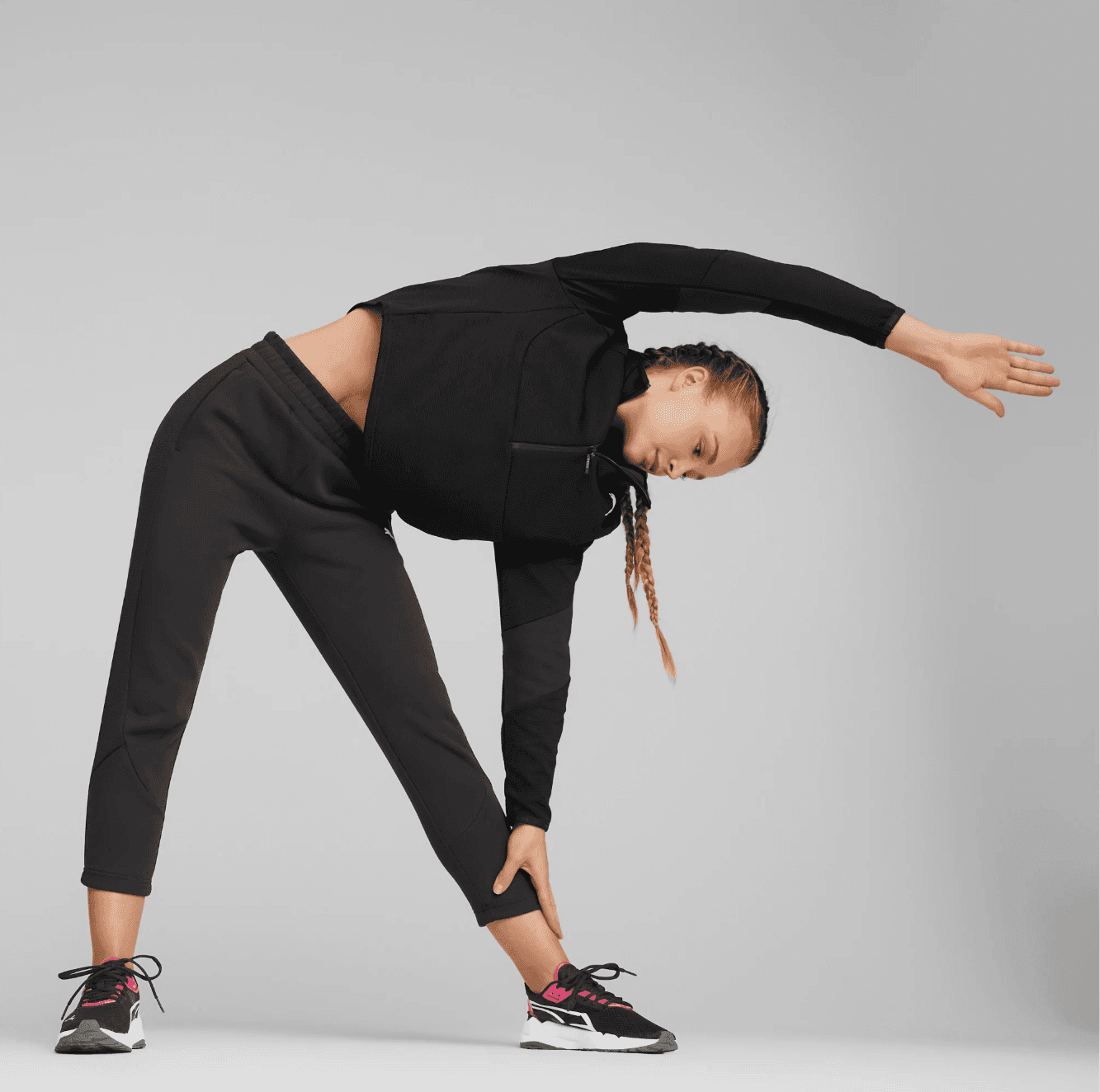 Puma EVOSTRIPE High-Waist Pants Dámské tepláky US L 673118-01 - náhled 5