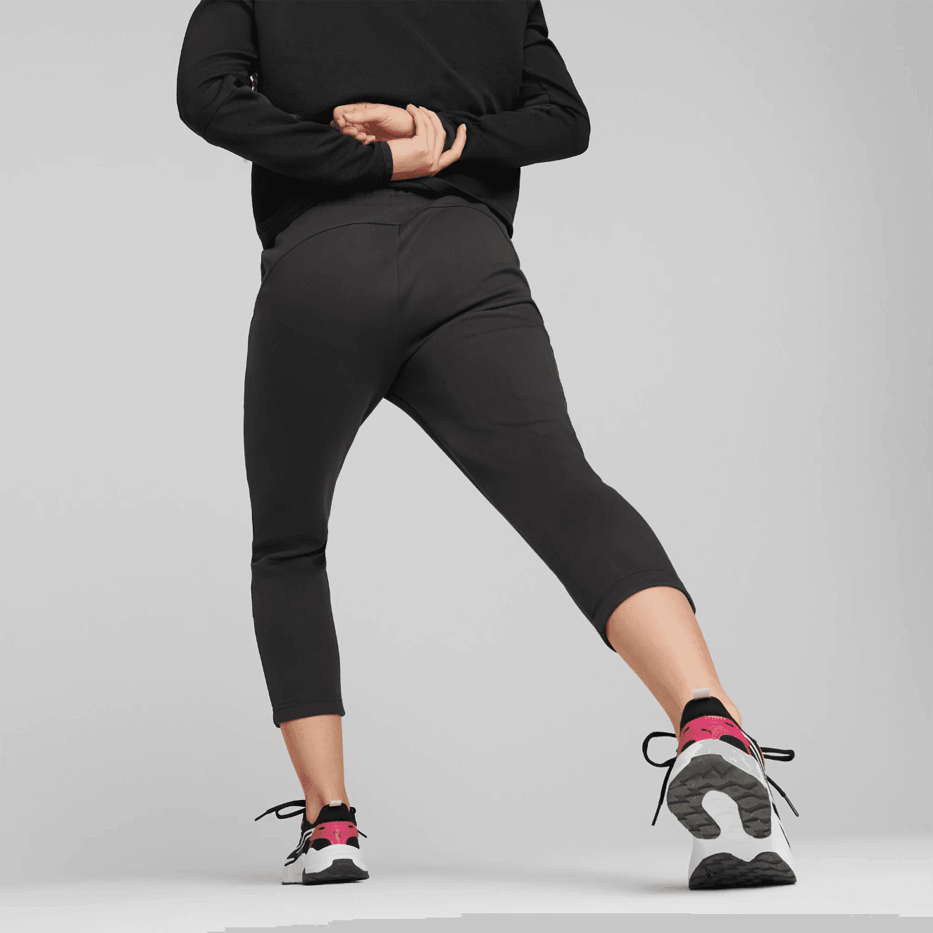Puma EVOSTRIPE High-Waist Pants Dámské tepláky US L 673118-01 - náhled 4