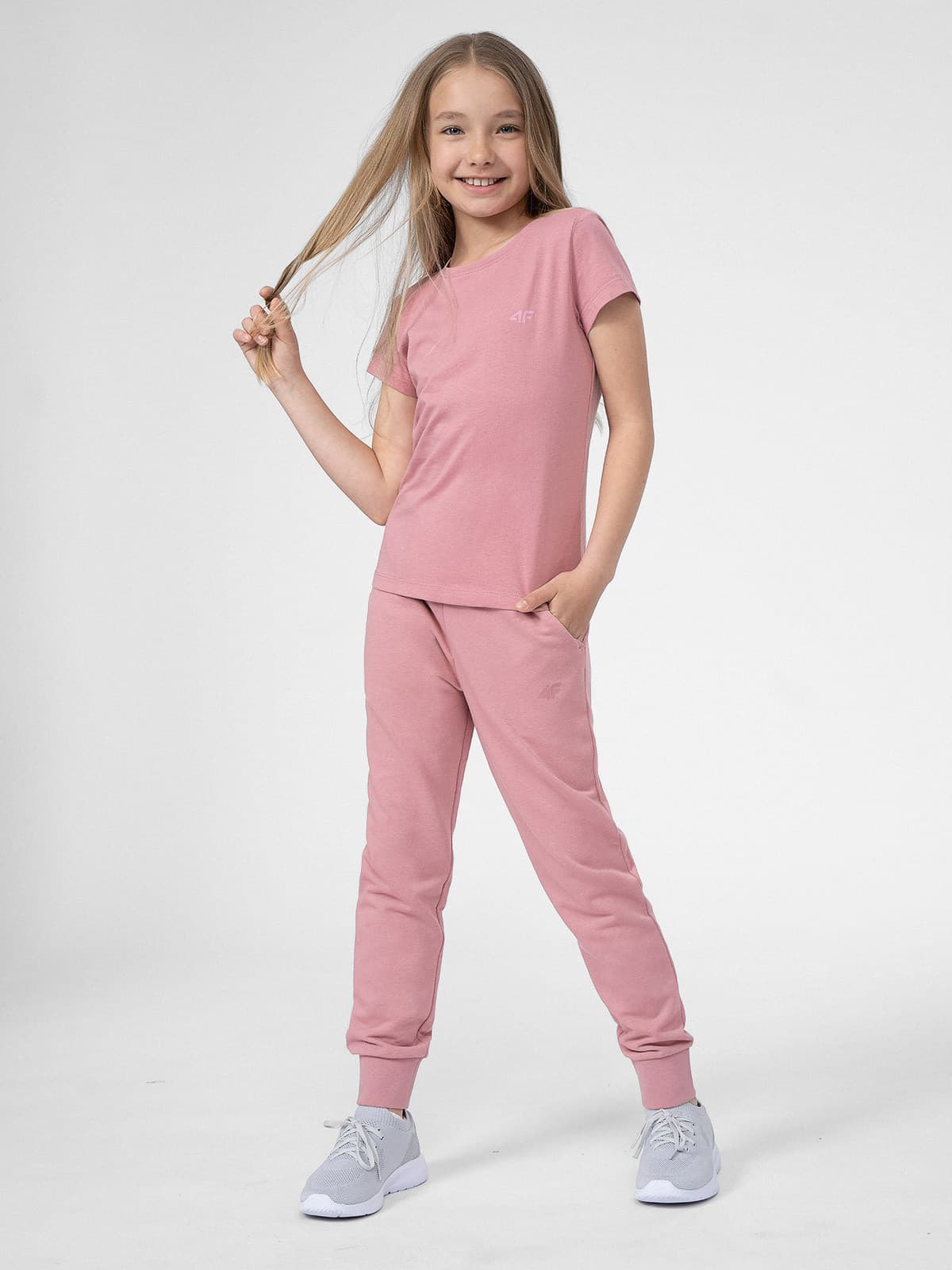 4F 4FJSS23TTROF130 PINK Dětské tepláky EU 122 4FJSS23TTROF130 PINK - náhled 3