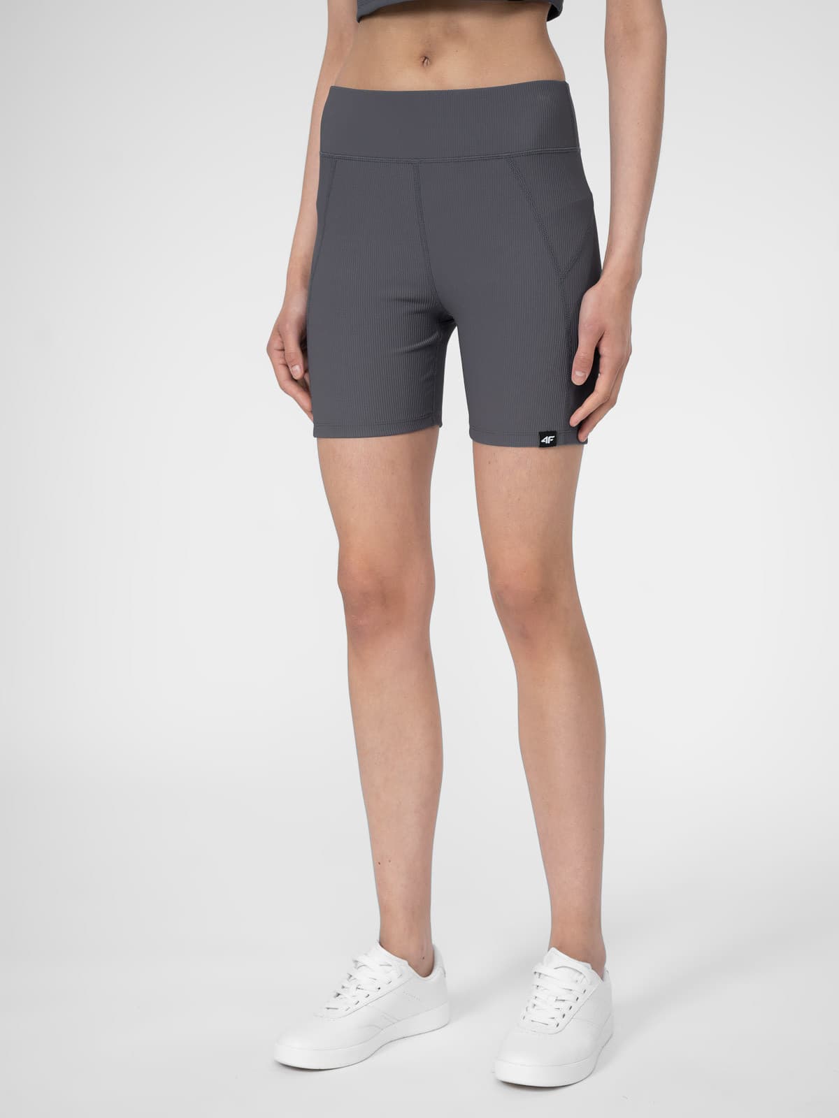 4F 4FSS23TTIGF041 ANTHRACITE Dámské legínové kraťasy US L 4FSS23TTIGF041 ANTHRACITE - náhled 2
