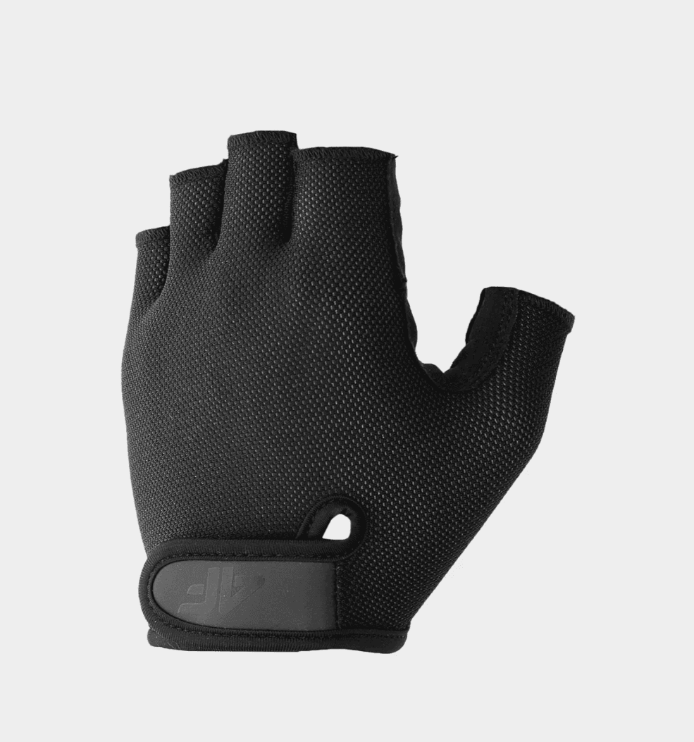 4F 4FSS23AFGLU058 DEEP BLACK Unisex cyklistické rukavice US M 4FSS23AFGLU058 DEEP BLACK